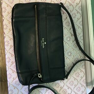 Kate Spade Black Crossbody Bag with Gold Accents